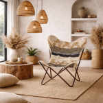 Fotel Butterfly boho hiszpański brązowy - Item International 2