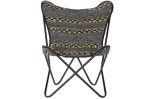 Fotel Butterfly etno czarny - Item International 2