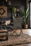 Fotel Butterfly etno czarny - Item International 3