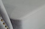 Fotel Chesterfield Mink Aksamit srebrny szary  - Invicta Interior 7