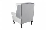 Fotel Chesterfield Mink Aksamit srebrny szary  - Invicta Interior 3