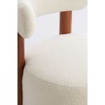 Fotel drewniany Ferentino boucle - Light & Living 7