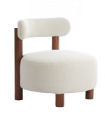 Fotel drewniany Ferentino boucle - Light & Living 1