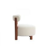 Fotel drewniany Ferentino boucle - Light & Living 3