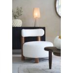 Fotel drewniany Ferentino boucle - Light & Living 2