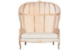 Fotel drewniany sofa Roof Stylized natur z plecionką wiedeńską  - Item International 3