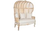 Fotel drewniany sofa Roof Stylized natur z plecionką wiedeńską  - Item International 2