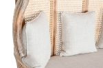 Fotel drewniany sofa Roof Stylized natur z plecionką wiedeńską  - Item International 5