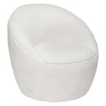 Fotel Boucle plush biały - Atmosphera 1