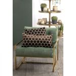 Fotel Geo aksamitny zielony - Light & Living 6