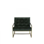 Fotel Geo aksamitny zielony - Light & Living 2