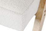 Fotel Icon Boucle z podłokietnikami biały - Item International 6