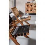 Fotel krzesło składane Ipanema czarne - Kare Design 17