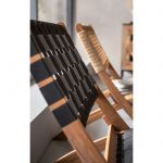 Fotel krzesło składane Ipanema czarne - Kare Design 16