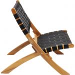 Fotel krzesło składane Ipanema czarne - Kare Design 4