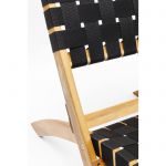Fotel krzesło składane Ipanema czarne - Kare Design 7