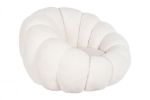 Fotel Kwiat boucle biały obrotowy - Item International 1