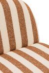 Fotel Lounge Stripes brązowy 8