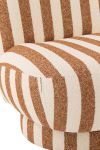 Fotel Lounge Stripes brązowy 7