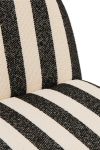Fotel Lounge Stripes czarny 8
