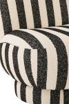 Fotel Lounge Stripes czarny 7
