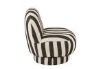 Fotel Lounge Stripes czarny 5