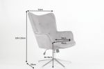 Fotel Lounger regulowany szary - Invicta Interior 12