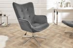 Fotel Lounger regulowany szary 3