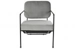 Fotel Metrik velvet szary  - Item International 2