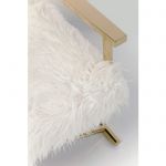 Fotel Mr. Fluffy biało-złoty - Kare Design 6
