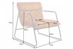 Fotel Mustang Lounger aksamitny musztardowy 9