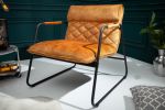 Fotel Mustang Lounger aksamitny musztardowy 5