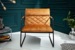 Fotel Mustang Lounger aksamitny musztardowy 3