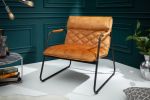 Fotel Mustang Lounger aksamitny musztardowy 2