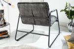 Fotel Mustang Lounger aksamitny szary - Invicta Interior 4