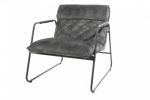 Fotel Mustang Lounger aksamitny szary 1