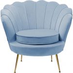 Fotel Muszla Arm Chair Water Lily aqua niebieski - Kare Design 1