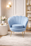 Fotel Muszla Arm Chair Water Lily aqua niebieski - Kare Design 3