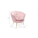 Fotel Muszla Arm Chair Water Lily różowy - Kare Design 9