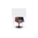 Fotel obrotowy Club Walnut - Kare Design 15