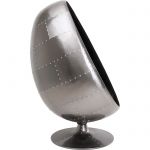 Fotel obrotowy Eye Ball Graphit Alu - Kare Design 3