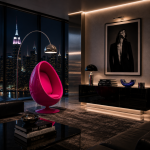 Fotel obrotowy Eye Ball Pink - Kare Design 2