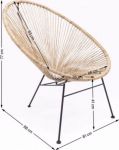 Fotel ogrodowy Arm Chair Spaghetti natur - Kare Design 10