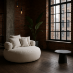 Fotel okrągły Halo Chair biały - Item International 2