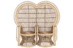 Fotel Peacock Paw Boho natur podwójny - Item International 3