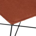 Fotel Pillow sztruksowy terrakota - Atmosphera 3