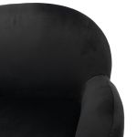 Fotel Retro Elegance czarny złote nogi 4