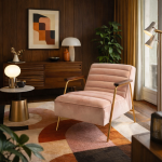 Fotel Retro Klasyk różowy - Inart 2