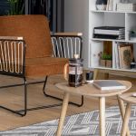 Fotel Retro wire bursztyn 5