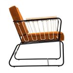 Fotel Retro wire bursztyn 2